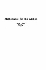 MATHEMATICS FOR THE MILLION