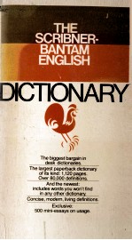 THE SCRIBNER-BANTAM ENGLISH DICTIONARY REVISED EDITION