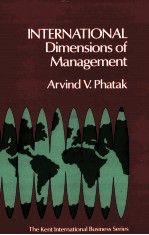 INTERNATIONAL DIMENSIONS OF MANAGEMENT