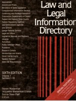 LAW AND LEGAL INFORMATION DIRECTORY SIXTH EDITION VOLUME 1 SECTION 1-16