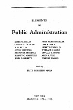 ELEMENTS OF PUBLIC ADMINISTRATION