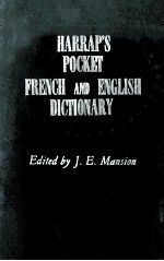 HARRAP’S POCKET FRENCH AND ENGLISH DICTIONARY