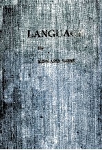 LANGUAGE AN INTRODUCTION TO THE STUDY OF SPEECH