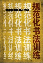 毛笔钢笔粉笔习字帖  规范化书法训练