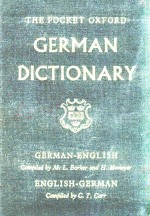 THE POCKET OXFORD GERMAN DICTIONARY SECOND EDITION