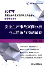 2017年全国注册安全工程师执业资格考试配套辅导用书  安全生产事故案例分析  考点精编与预测试卷