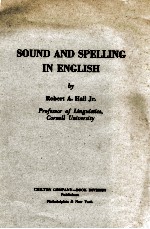 SOUND AND SPELLING IN ENGLISH