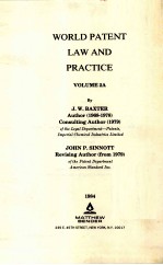 WORLD PATENT LAW AND PRACTICE VOLUME 2A