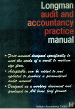 LONGMAN AUDIT AND ACCOUNTANCY PRACTICE MANUAL