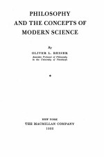 PHILOSOPHY AND THE CONCEPTS OF MODERN SCIENCE