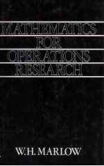 MATHEMATICS FOR OPER ATIONS RESEARCH