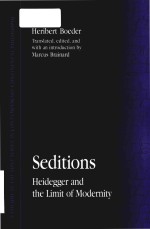 Seditions Heidegger and the limit of modernity