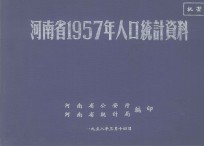 河南省1957年人口统计资料