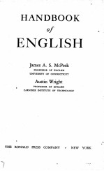 HANDBOOK OF ENGLISH