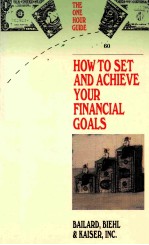 HOW TO SET AND ACHIEVE YOUR FINANCIAL GOALS