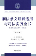 刑法条文理解适用与司法实务全书  根据刑法修正案1-10编定  第6卷