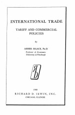 INTERNATIONAL TRADE TARIFF AND COMMERCIAL POLICIES