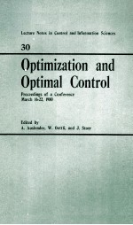 OPTIMIZATION AND OPTIMAL CONTROL PROCEEDINGS OF A CONFERENCE MARCH 16-22 1980