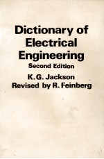 DICTIONARY OF ELECTRICAL ENGINEERING SECOND EDITION