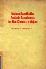 MODERN QUANTITATIVE ANALYSIS EXPERIMENTS FOR NON-CHEMISTRY MAJORS