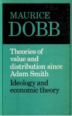 THEORIES OF VALUE AND DISTRIBUTION SINCE ADAM SMITH