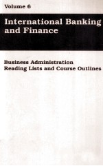 VOLUME 6 INTERNATIONAL BANKING AND FINANCE