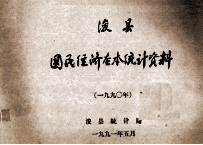 浚县国民经济基本统计资料  1990年