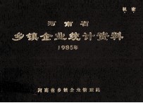 河南省乡镇企业统计资料  1985年