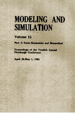 MODELING AND SIM ULATION VOLUME 12 PART 3