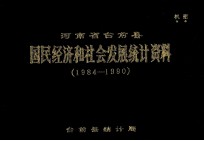 河南省台前县国民经济和社会发展统计资料  1984-1990