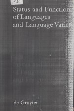 Status and Function of Languages and Language Varieties