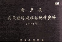 新乡县国民经济及社会统计资料  1986