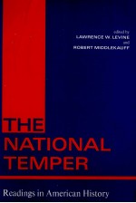 THE NATIONAL TEMPER READINGS IN AMERICAN HISTORY