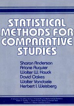 STATISTICAL METHODS FOR COMPARATIVE STUDIES:TECHNIQUES FOR BIAS REDUCTION