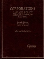 CORPORATIONS LAW AND POLICY MATERIALS AND PROBLEMS SECOND EDITION