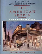 THE AMERICAN PEOPLE CREATING A NATION AND A SOCIETY VOLUME TOW SINCE 1865