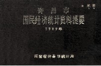 许昌市国民经济统计资料提要  1989