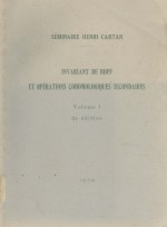 INVARIANT DE HOPF ET OPERATIONS COHOMOLOGIQUES SECONDAIRES VOLUME I