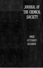 JOURNAL OF THE CHEMICAL SOCIETY