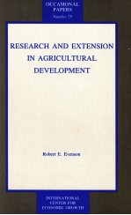 RESEARCH AND EXTENSION IN AGRICULTURAL DEVELOPMENT