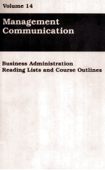 VOLUME 14 MANAGEMENT COMMUNICATION