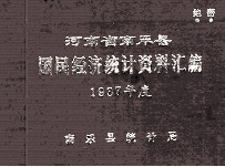 河南省南乐县国民经济统计资料汇编  1987