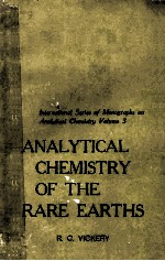 ANALYTICAL CHEMISTRY OF THE RARE EARTHS