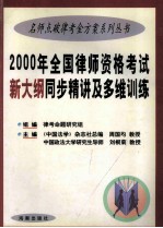 名师点破律考金方案系列丛书  新大纲同步精讲及多维训练