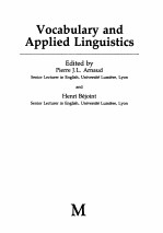 VOCABULARY AND APPLIED LINGUISTICS