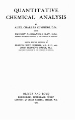 QUANTITATIVE CHEMICAL ANALYSIS