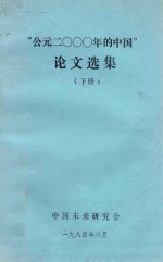 “公元二零零零年的中国”论文选集  下