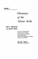 CHEMISTRY OF THE AMINO ACIDS VOLUME 1