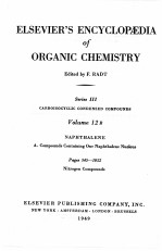 ELSEVIER’S ENCYCLOPAEDIA OF ORGANIC CHEMISTRY SERIES III VOLUME 12B PAGES 345-1052