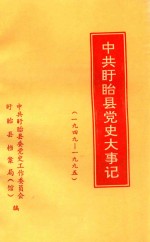 中共盱眙县党史大事记  1949-1995